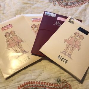 CHS (girls size 4-6) ballet tights set of 4